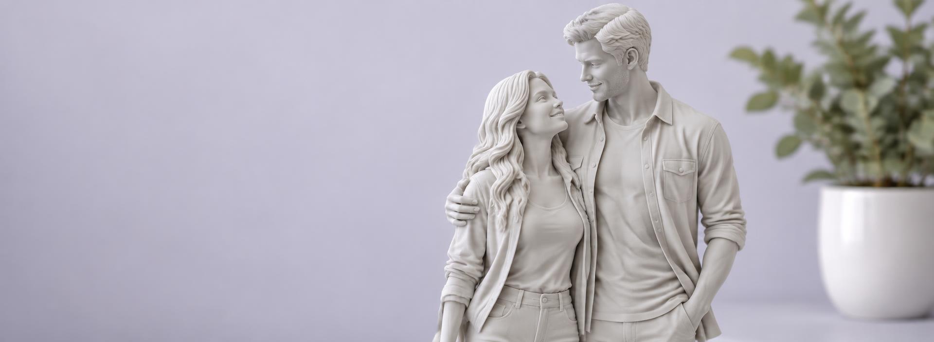 Personalizowana figurka 3D pary